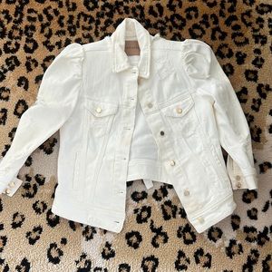 Retrofete white jean jacket xs